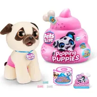 Pets Alive ZURU - - Pooping Puppies - 27cm - Pugs