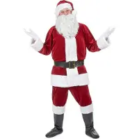 Vegaoo - Super deluxe kerstman kostuum voor volwassenen