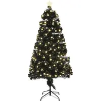 Luca Lighting Mercury Kunstkerstboom met Fiber Optic LED-Verlichting - H150 x Ø65 cm - Groen