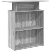vidaXL Receptiebalie 100x40x104 cm bewerkt hout grijs sonoma eiken