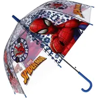 Spider-man Spiderman Paraplu - Kinderparaplu - Metaal frame - Blauw - Transparant