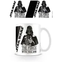 Pyramid Int. - Disney Kop - The Force Is Strong With This One - voor Geen - wit-zwart | Maat Standard