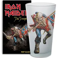 Iron Maiden Bierglas - Trooper - voor Geen - wit - Maat Standard