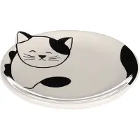 Flamingo Keramische voerbak voor katten Ravi - 80 ml, Ø 13,5 x H 2 cm