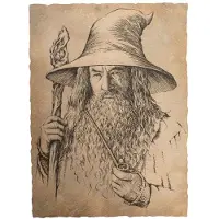 Weta Workshop The Lord of the Rings - Portrait of Gandalf The Grey Statue Art Print