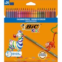 BIC Kids Tropicolors kleurpotloden in etui (24 stuks)