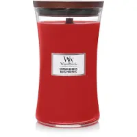 Woodwick WoodwWick crimson berries large candle