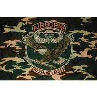 101 Inc Vlag Airborne camo (adelaar)
