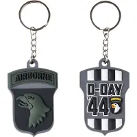 Fostex Sleutelhanger 3D PVC 101st Airborne D-Day 44 subdued