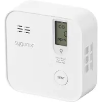 Sygonix Koolmonoxidemelder Set Incl. batterij (5 jaar), Met app-besturing werkt op batterijen Detectie van Koolmonoxide