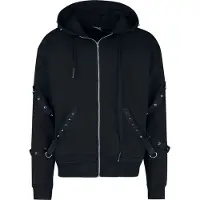 Heartless - Gothic Vest met capuchon - Cosmo Hood - M tot XXL - voor Mannen - zwart - Maat L