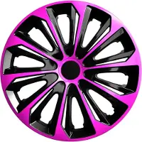 NRM STRONG DUO - Wieldoppen 14" - Set van 4 stuks / Kunststof - Roze/Zwart
