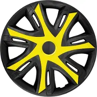 NRM - N-Power Wieldoppen 14" - Set van 4 stuks - Geel / Zwart