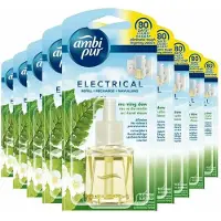 Ambi Pur 9x Elektrische Geurverspreiders Navulling Morning Dew