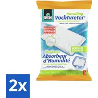 Bison - Original - Vochtvreter - Navulzak - 450 Gram - 1 Stuk - Geurloos - Voordeelverpakking - 2 stuks