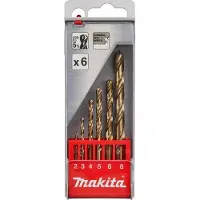 Makita Accessoires Metaalborenset 6-delig - D-57168 D-57168