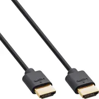 InLine HDMI kabel | Slimline | HDMI2.1 (8K 60Hz + HDR) | koper | zwart | 1 meter