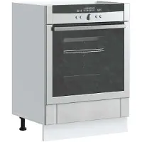 vidaXL Ovenkast Lucca bewerkt hout betongrijs