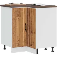 vidaXL Keuken hoekonderkast Lucca bewerkt hout oud houtkleurig