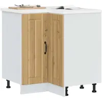 vidaXL Keukenhoekkast Lucca, artisan eikenhout, houtvezel