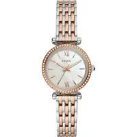 Fossil Analoog horloge 'Carlie Mini' goud / zilver / parelwit