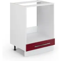 Vicco Fame-Line Ovenombouwkast – 60 cm zonder werkblad Bordeauxrode hoogglans