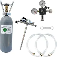 Ich-zapfe Accessoirepakket voor Biertap 1-kraans - met 5L adapter, Bierslang 7mm en CO2 Fles 2,0 kg