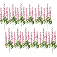 Clayre & Eef Kunstbloemen Set van 12 110 cm Roze Kunststof