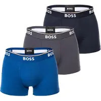 BOSS Boxershorts 'Power' marine / donkerblauw / donkergrijs / wit