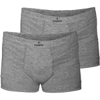 Ragman Boxershorts grijs gemêleerd / zwart