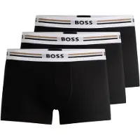 BOSS Boxershorts lichtbruin / zwart / wit