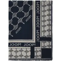JOOP! Sjaal nachtblauw / greige