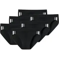 Schiesser Slip zwart / wit