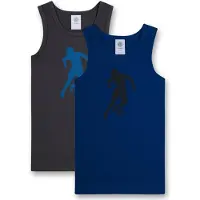 Sanetta Onderhemd blauw / donkerblauw / donkergrijs / zwart