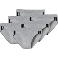 Schiesser Slip grijs / zwart