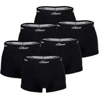 s.Oliver Boxershorts zwart / wit