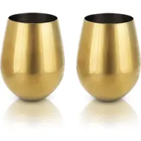 Viski Wijnglas Stemless Gold 532 ml (Set van 2)