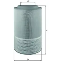 MAHLE ORIGINAL LX 1627 Luchtfilter