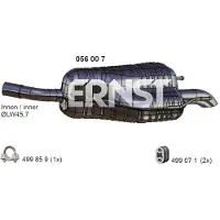 ERNST 056007 Einddemper