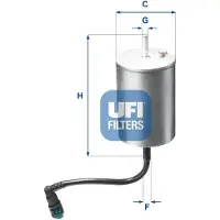 Ufi 31.A06.00 Brandstoffilter