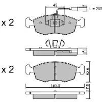 AISIN BPFI-1007 Remblokken