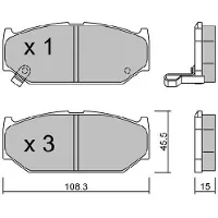 AISIN BPSZ-1000 Remblokken