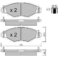 AISIN BPPE-1012 Remblokken