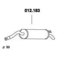 PEDOL 012.183 Einddemper