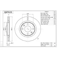 AISIN Q6F913S Remschijf
