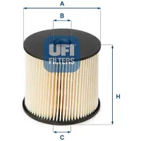Ufi 26.003.00 Brandstoffilter