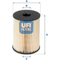 Ufi 26.054.00 Brandstoffilter
