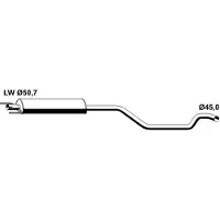 VEGAZ OS-680ERNS Uitlaat middendemper