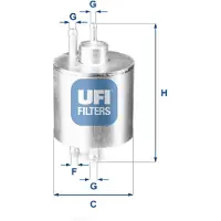 Ufi 31.834.00 Brandstoffilter