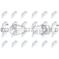 NTY NPW-CT-103 Aandrijfas